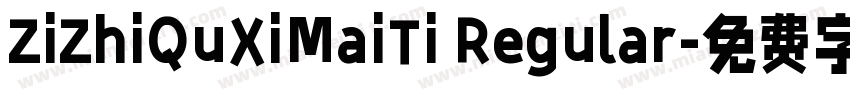 ZiZhiQuXiMaiTi Regular字体转换